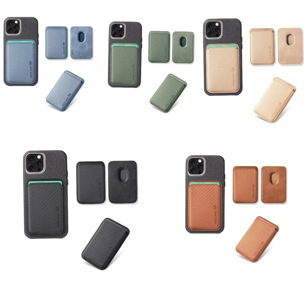 Magnetic Phone Wallet Card Holder Compatible with MagSafe on iPhone 15 14 13 12.